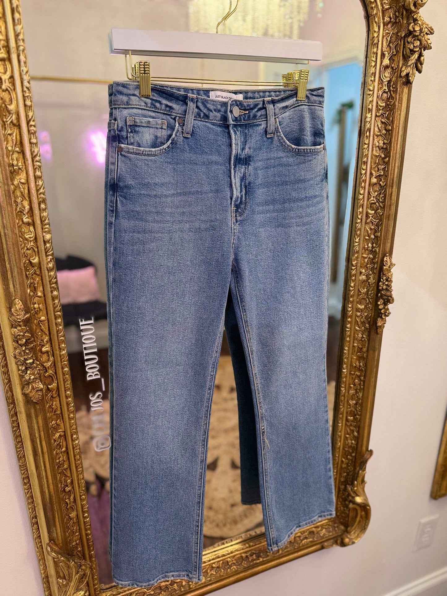 Amanda Slim Cropped Bootcut Jeans | Just Black Denim