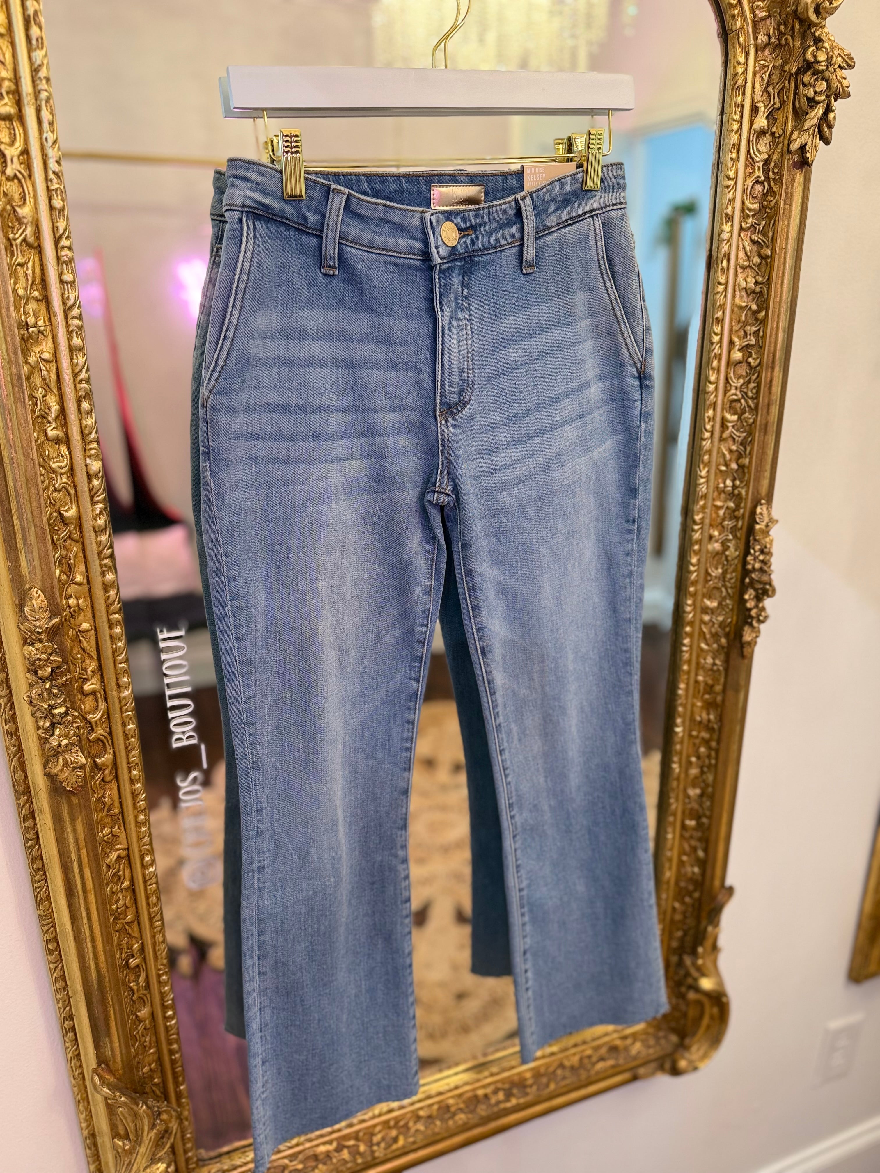 Kelsey Mid Rise Ankle Flare Jeans - Motivation | PLUS SIZE AVAILABLE | Kut from the Kloth