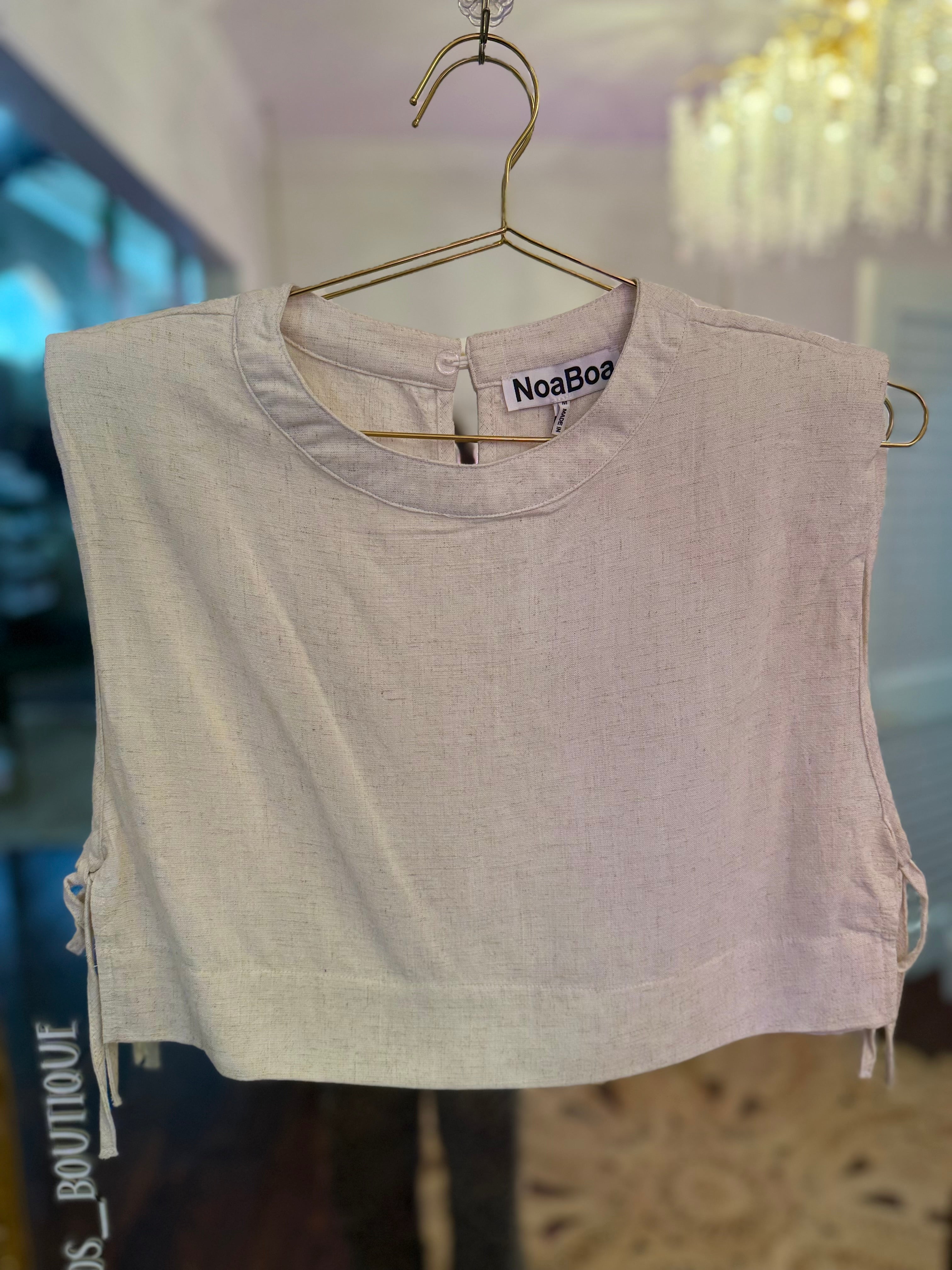 Noah Sleeveless Linen Top