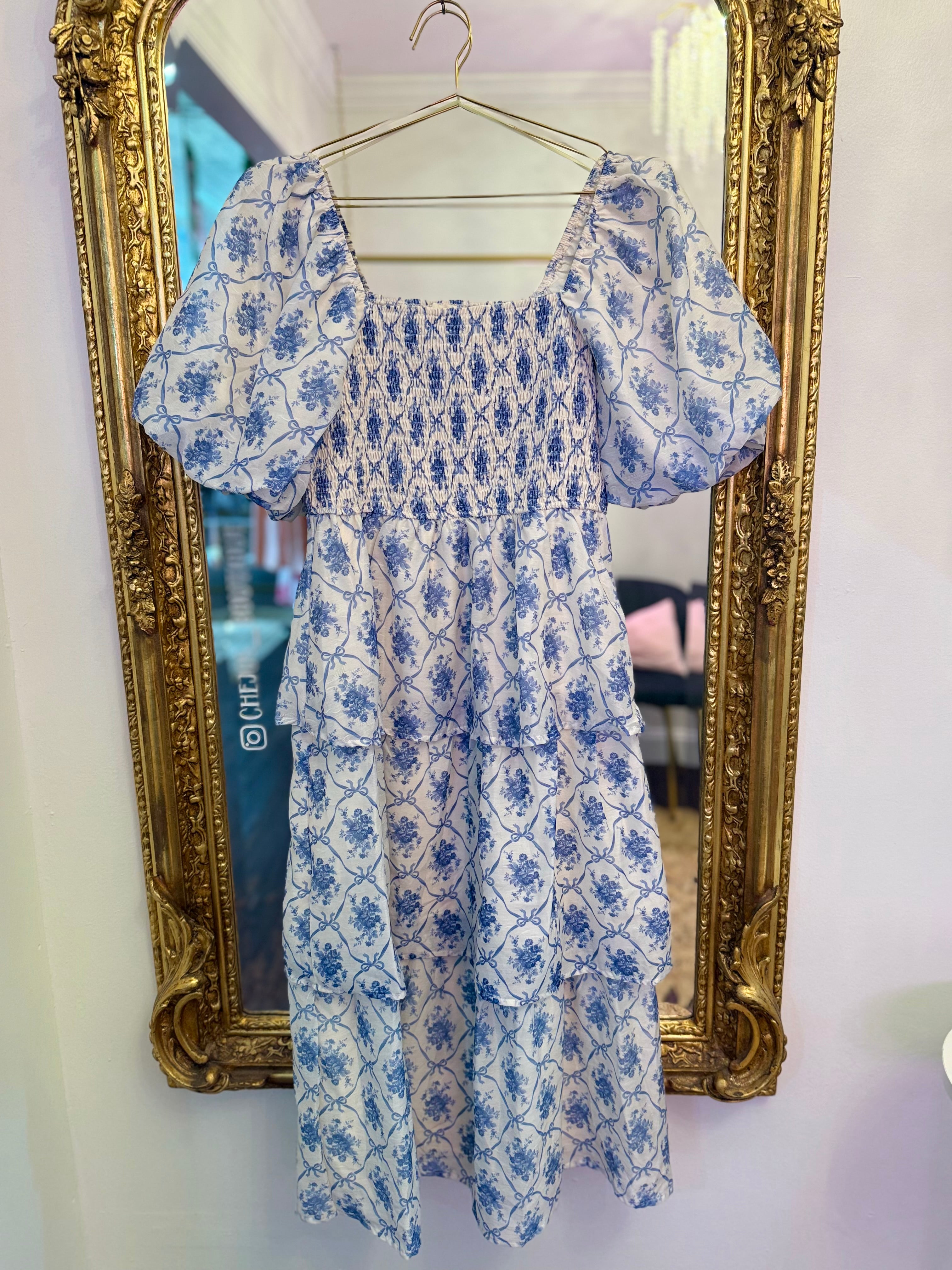 Eisley Smocked Tiered Midi Dress