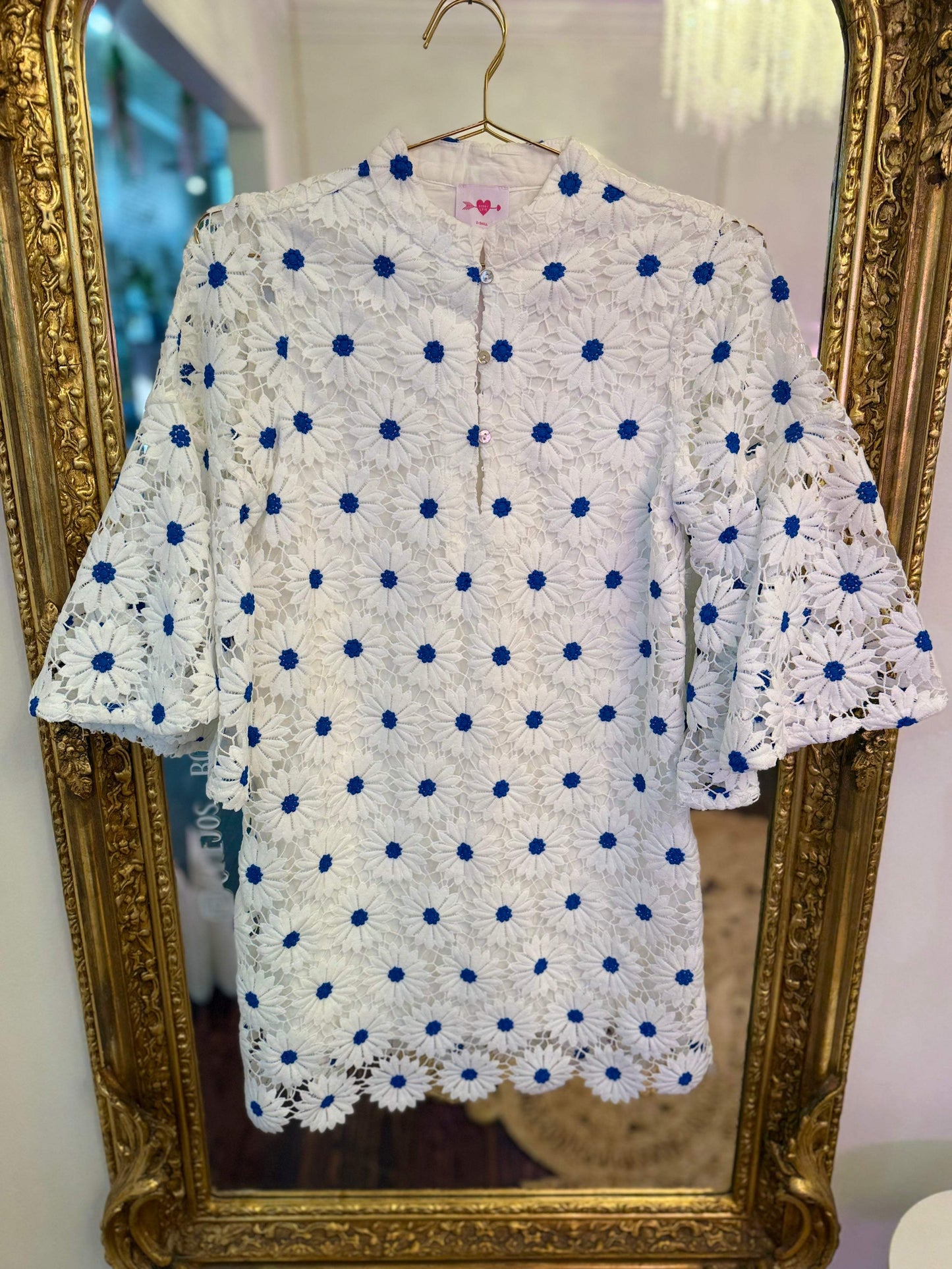 Wren Lace Mini Dress - Ultramarine | BuddyLove
