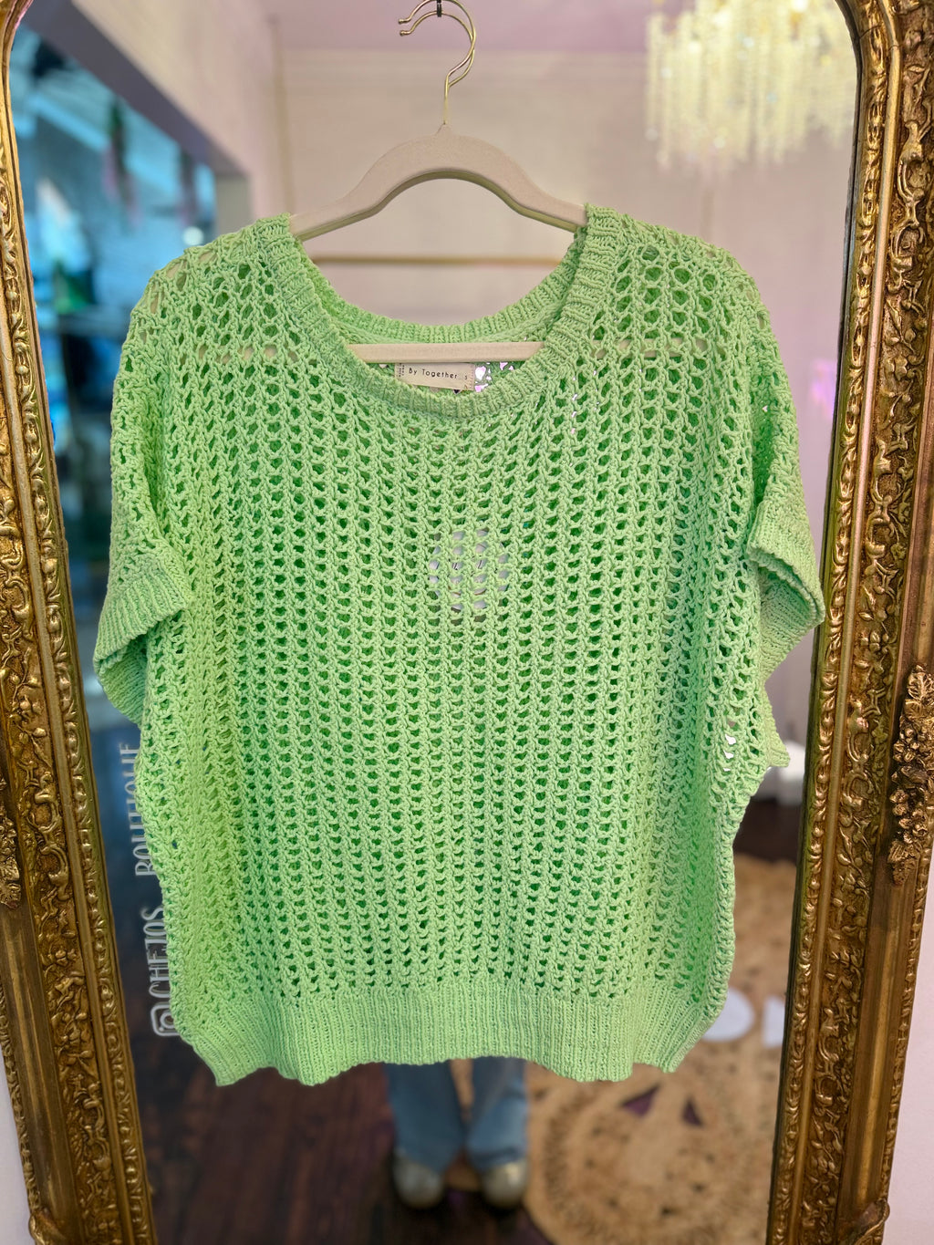 Amelia Fishnet Pullover Top