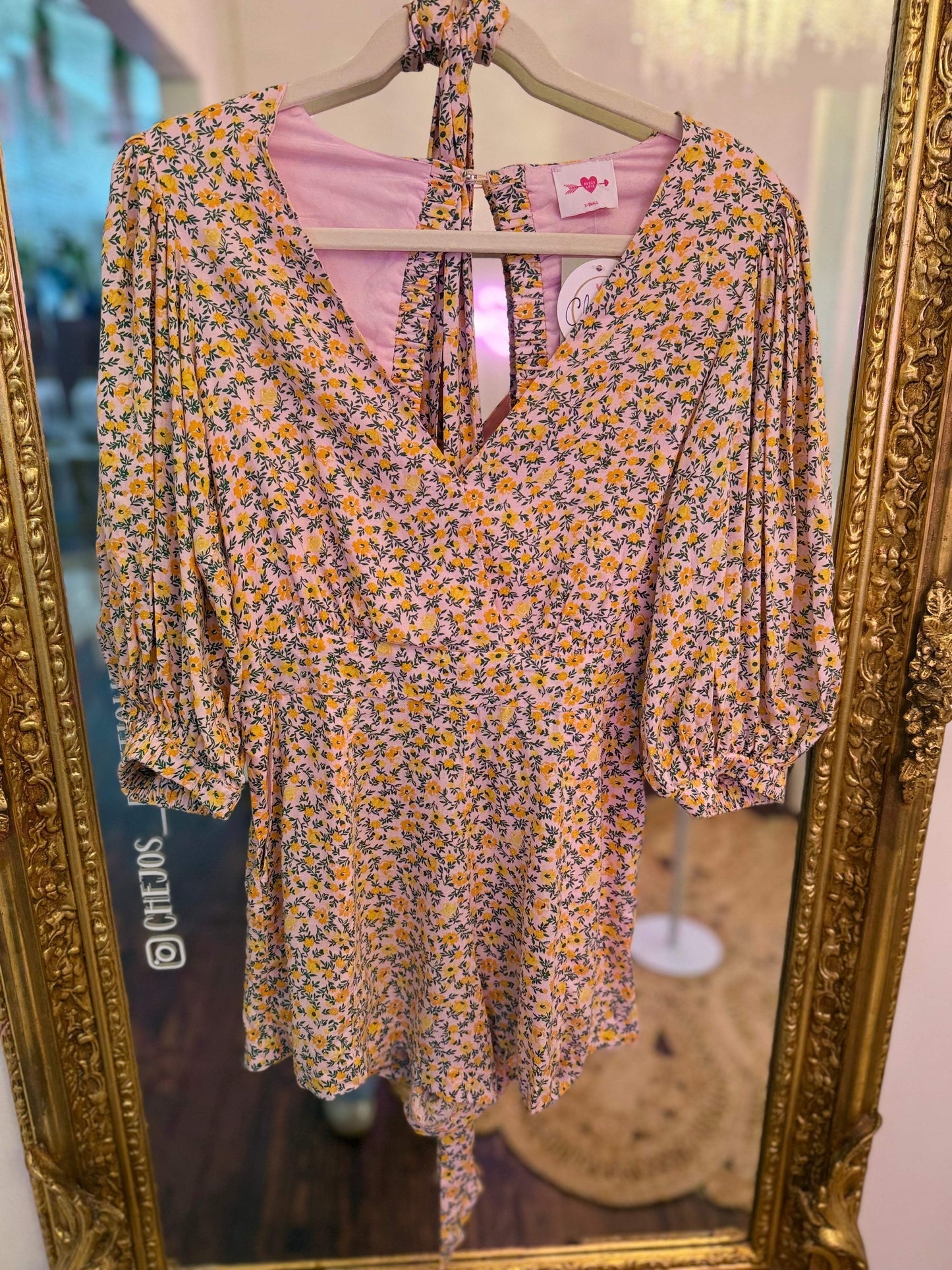 Julia Short Sleeve Romper - Magnolia | BuddyLove