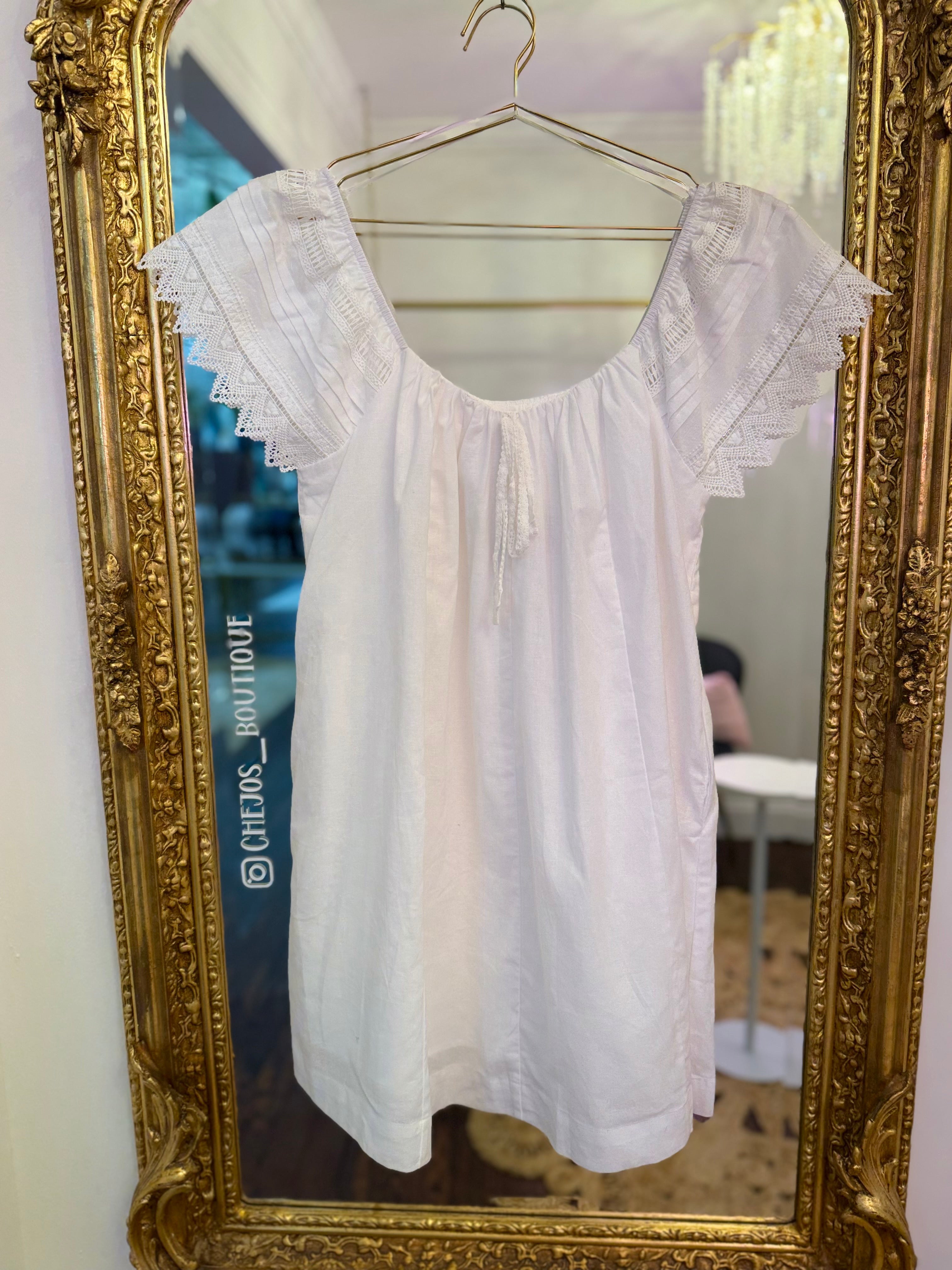 Addyson Lace Trim Mini Dress