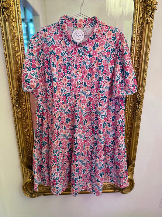 PLUS SIZE | Lillian Button Down A-Line Dress