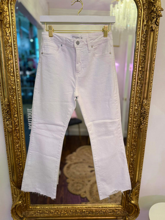 Corie Vintage Crop Flare Jeans | Just Black Denim