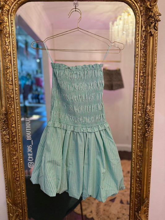 Averie Shirred Balloon Dress