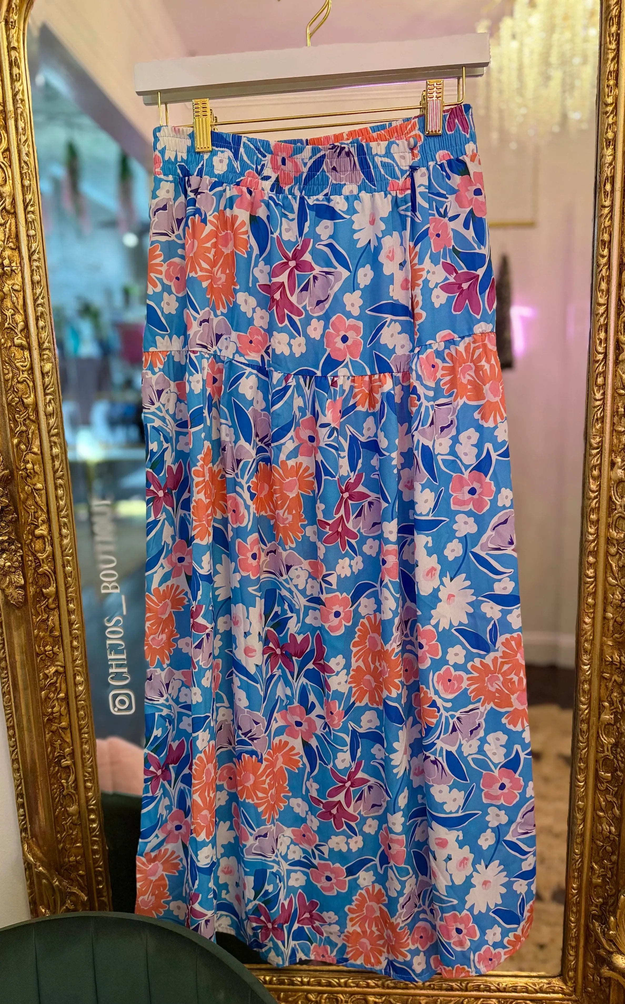 Delilah Floral Wrap Maxi Skirt