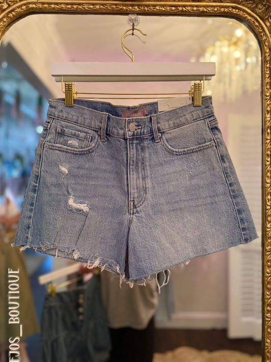 Mollie Distressed Denim Shorts