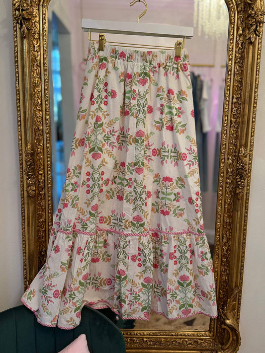 Keelee Floral Midi Skirt
