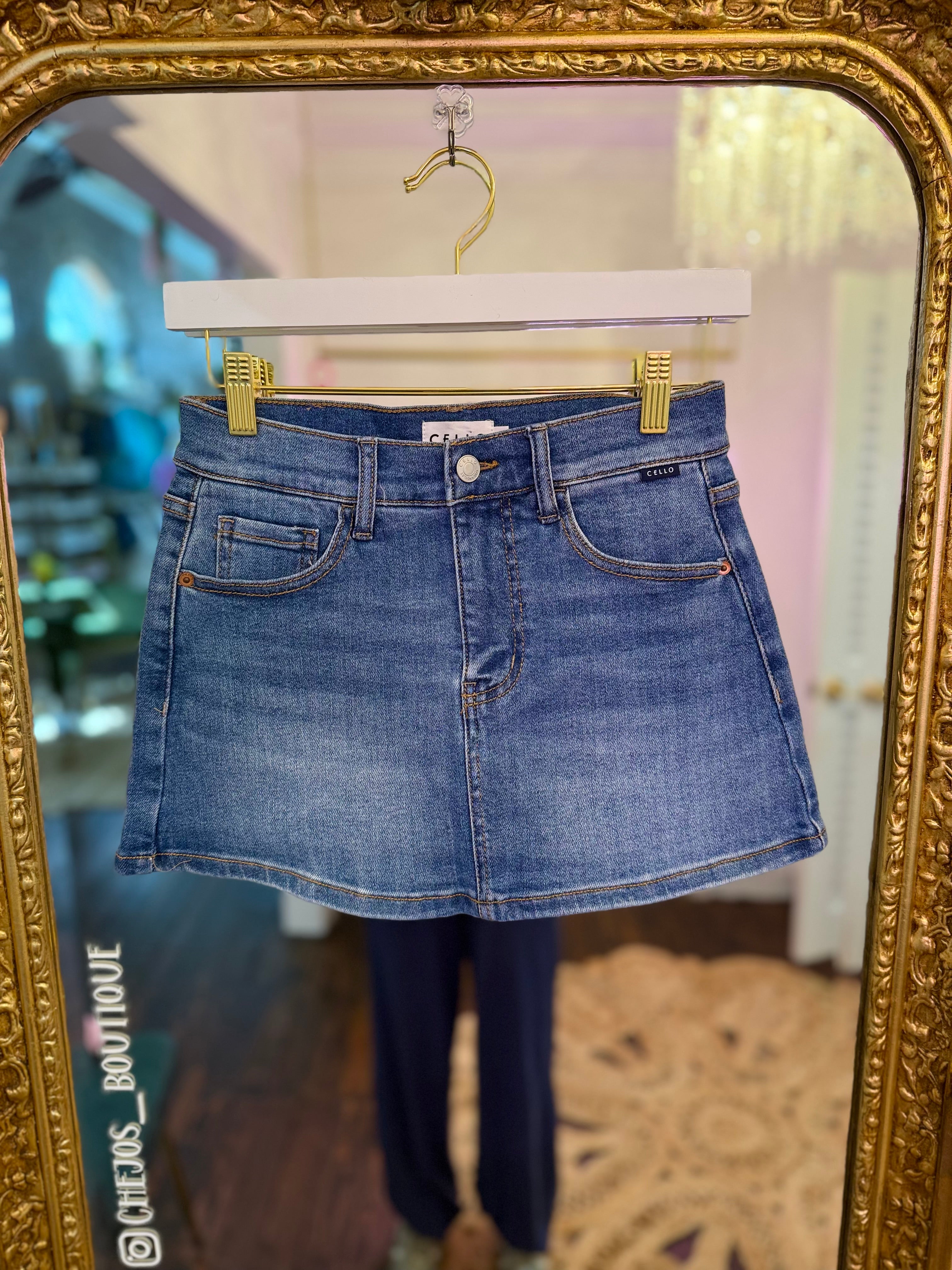 Taralynn Mid Waisted Mini Skort