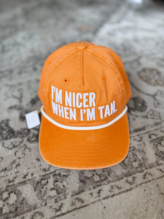 Nicer When I'm Tan Trucker Hat