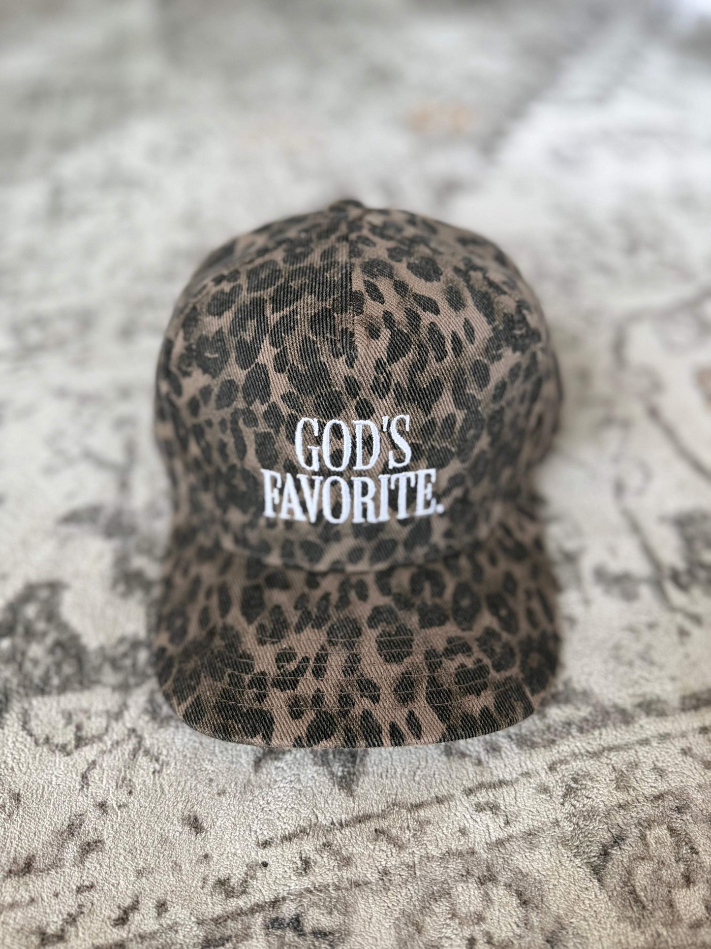 God’s Fav Embroidered Canvas Trucker Hat