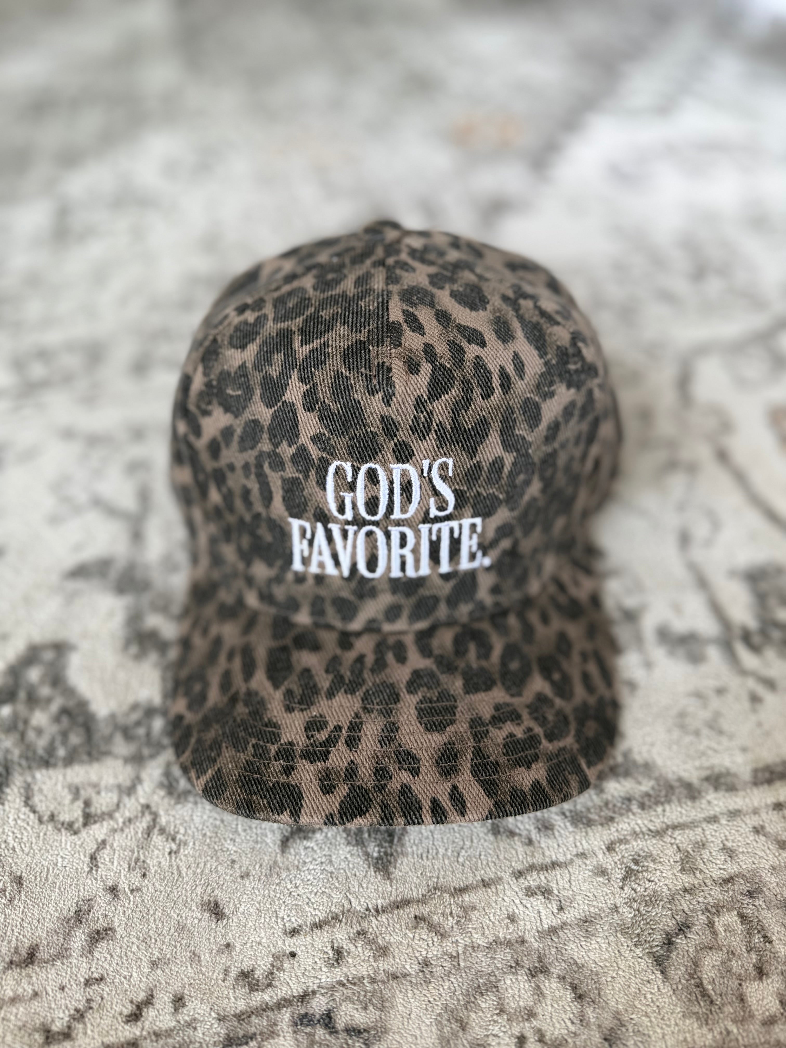 God’s Fav Embroidered Canvas Trucker Hat