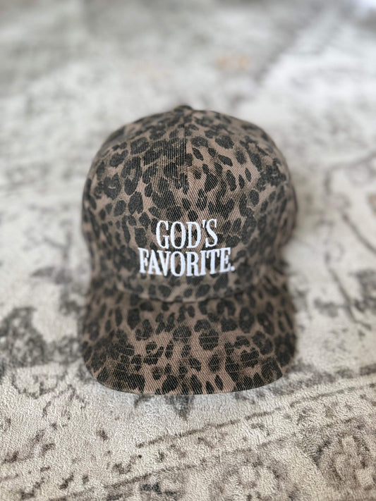 God’s Fav Embroidered Canvas Trucker Hat