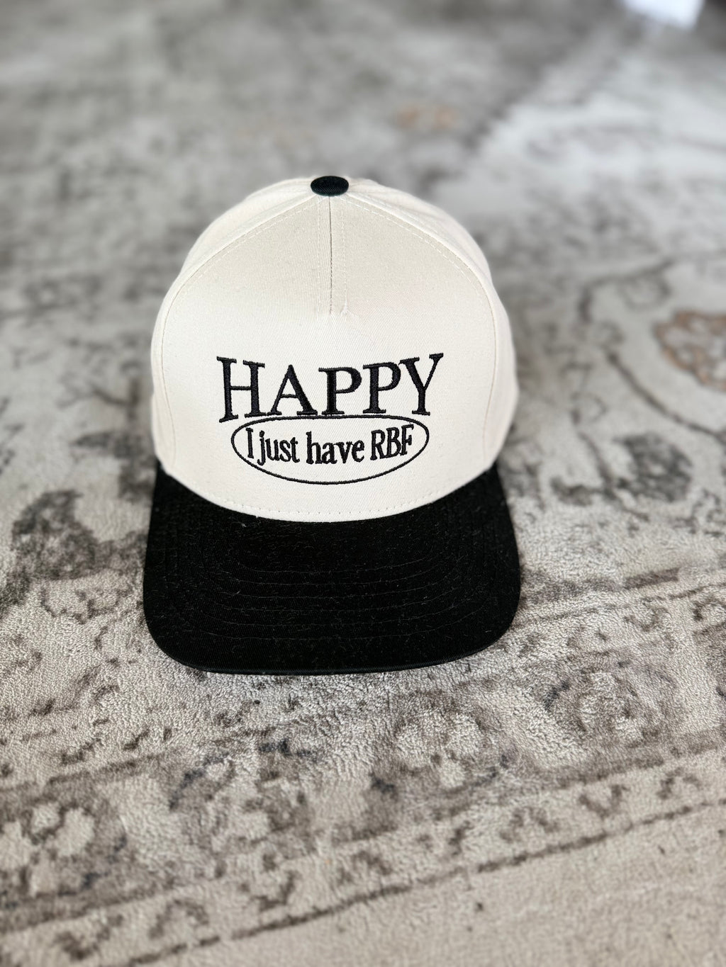 Happy Just RBF Canvas Trucker Hat