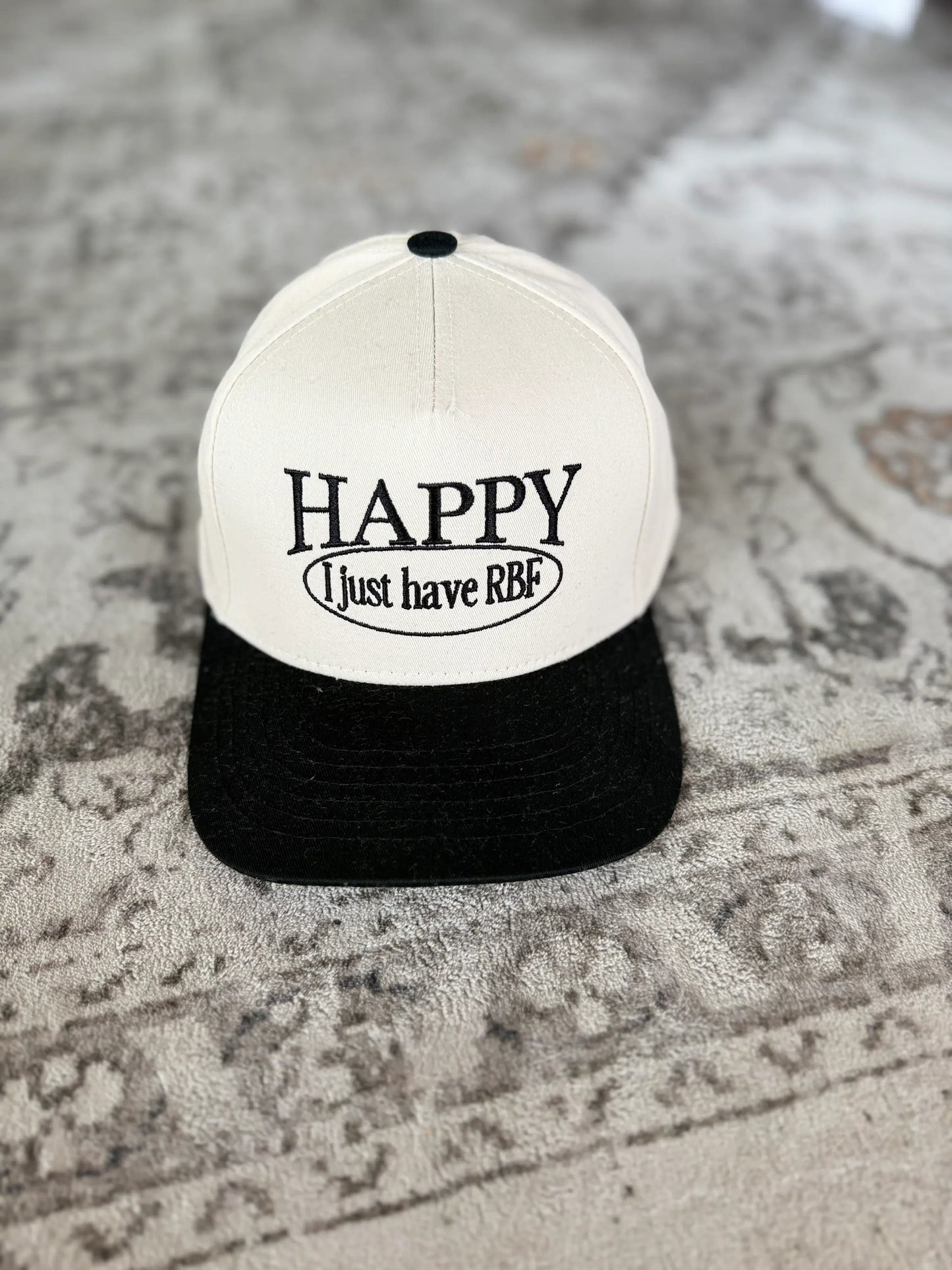 Happy Just RBF Canvas Trucker Hat