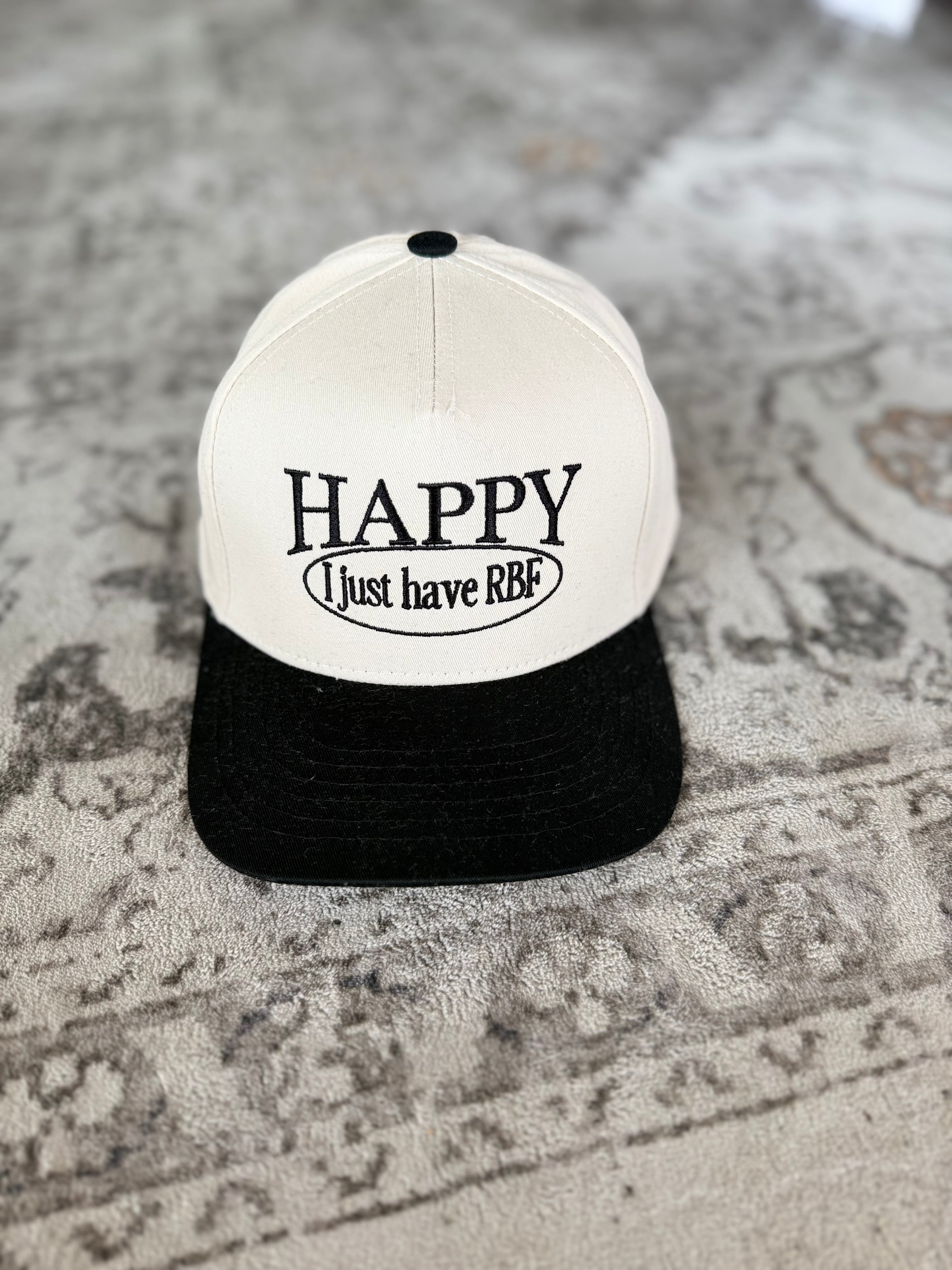 Happy Just RBF Canvas Trucker Hat