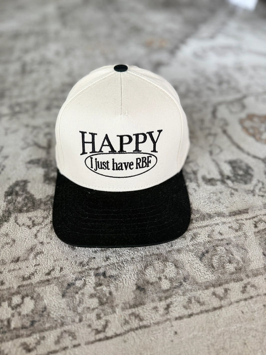 Happy Just RBF Canvas Trucker Hat