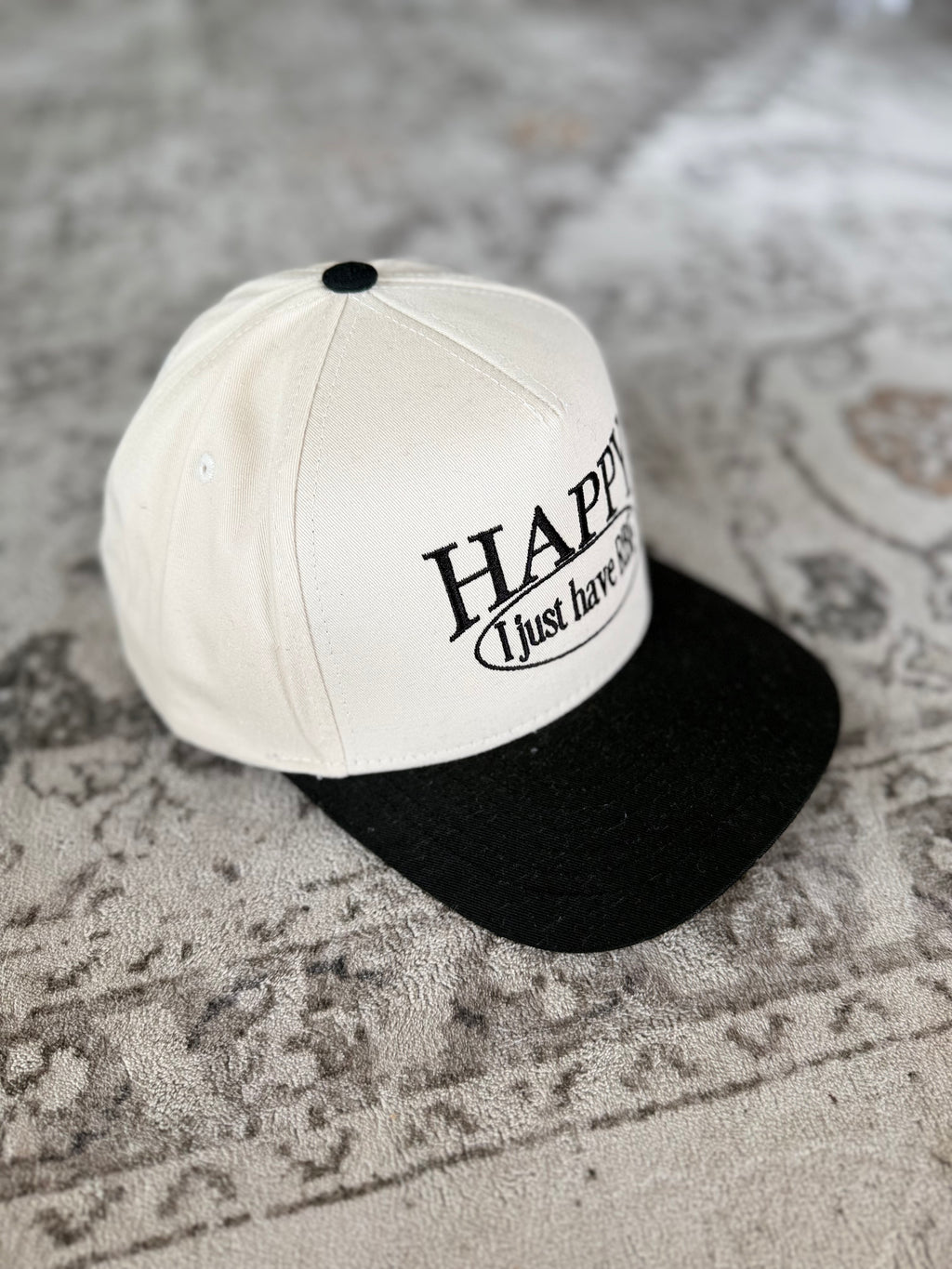Happy Just RBF Canvas Trucker Hat