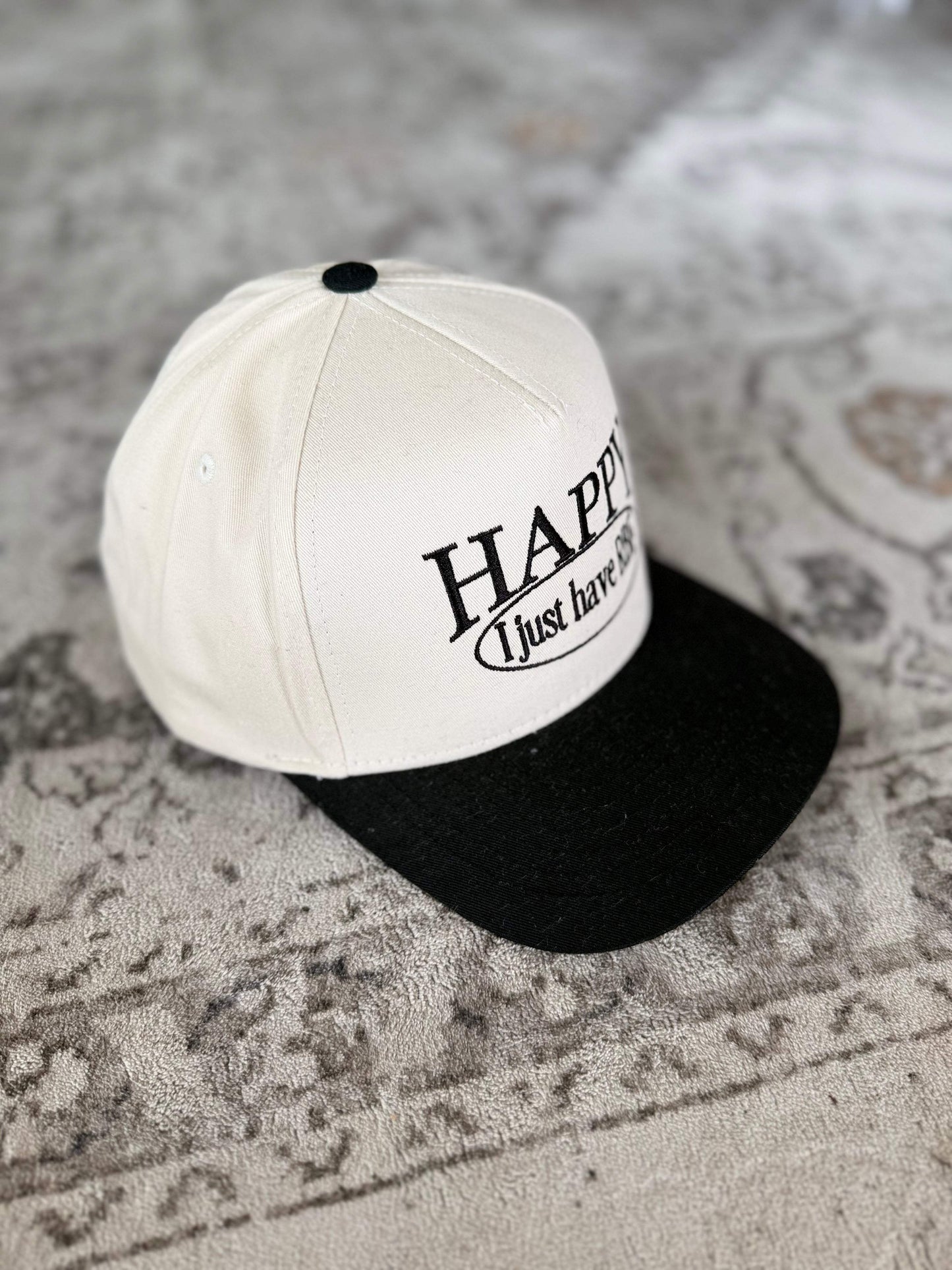 Happy Just RBF Canvas Trucker Hat