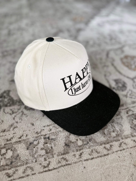 Happy Just RBF Canvas Trucker Hat
