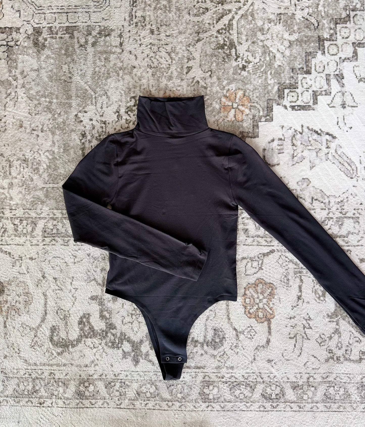 Knit Seamless Turtle Neck Long Sleeve Turtle Neck