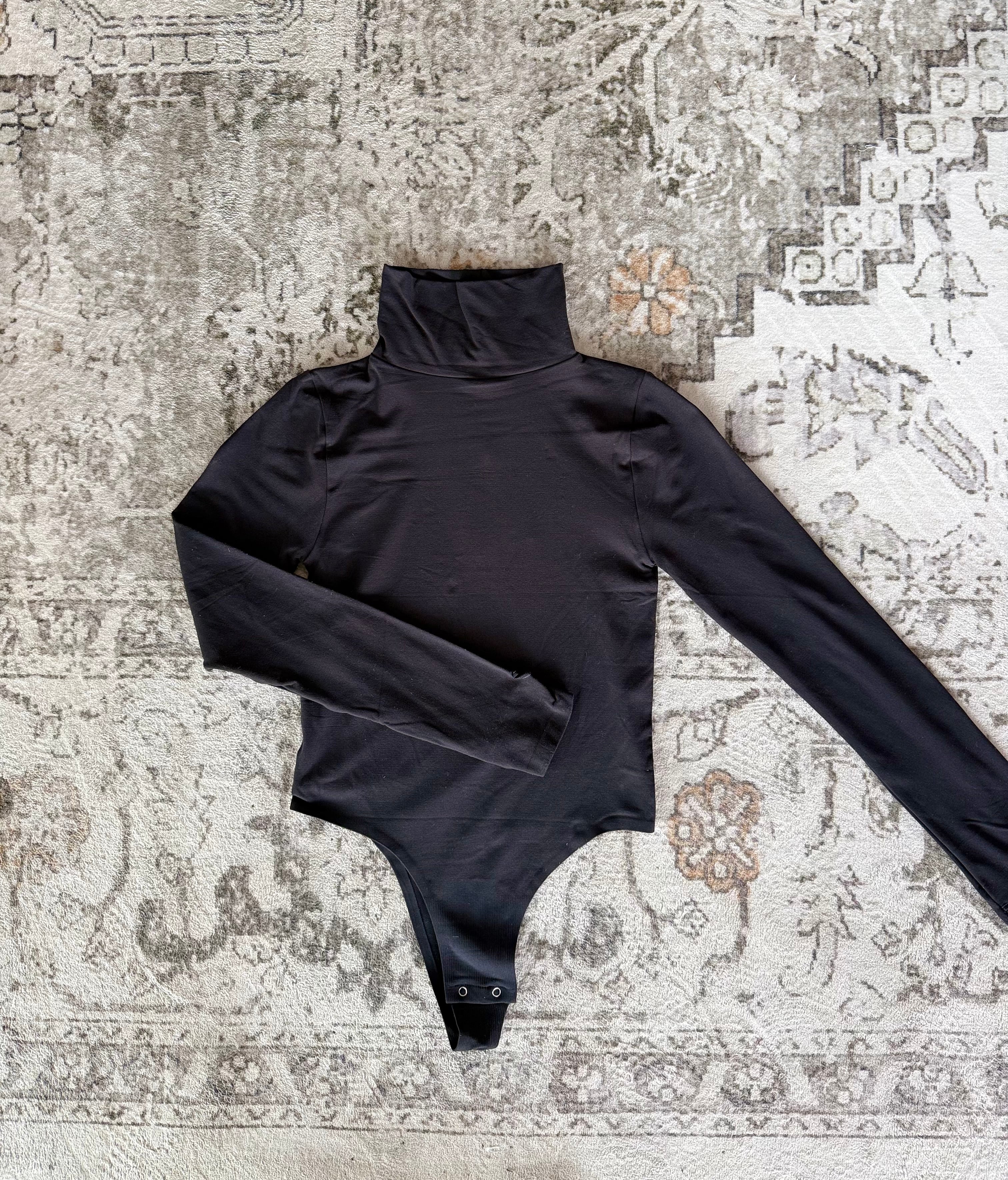 Knit Seamless Turtle Neck Long Sleeve Turtle Neck
