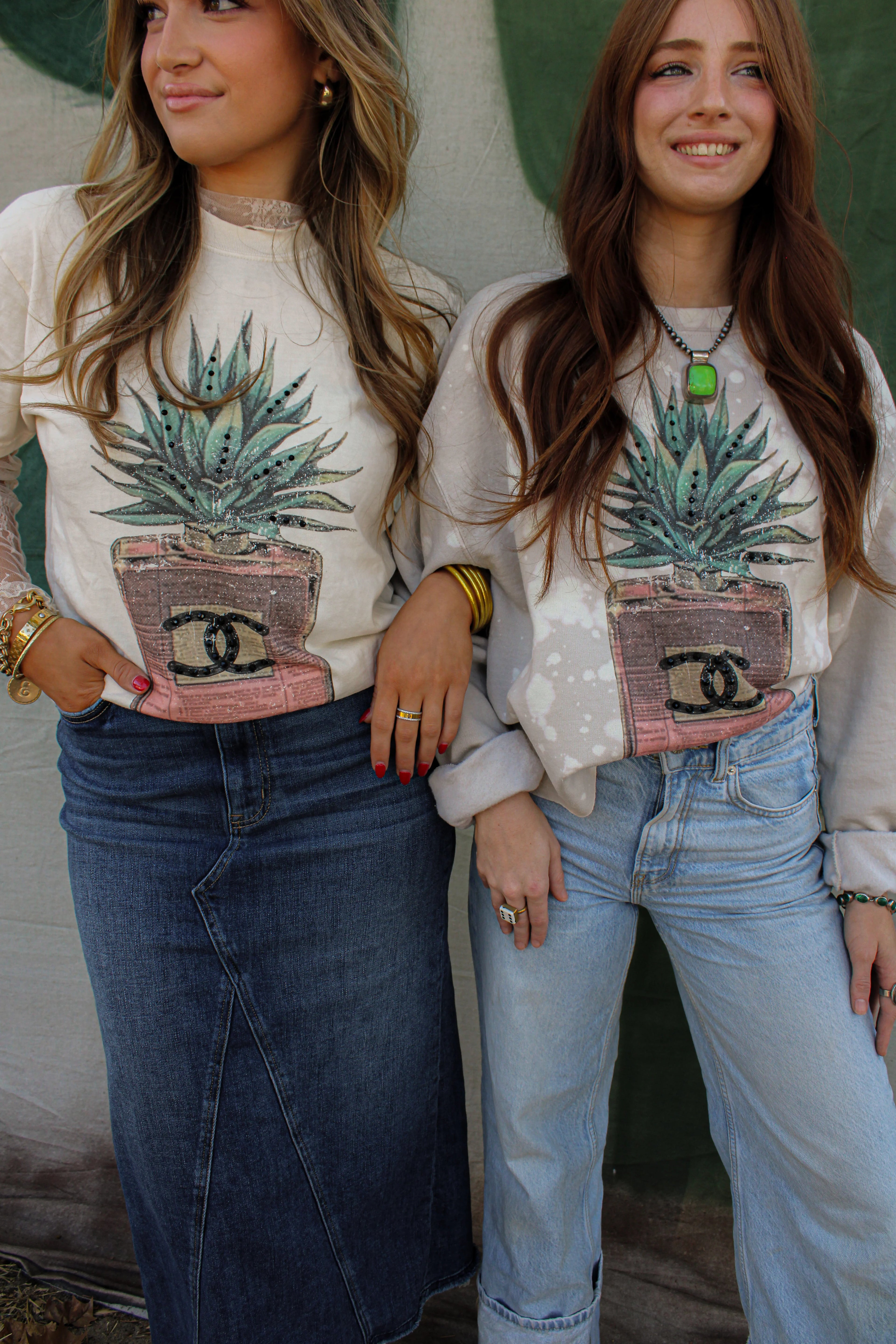 Agave Glitz Graphic Sweatshirt