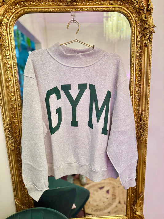 Gym & Bed Reversible Mock Neck Sweatshirt