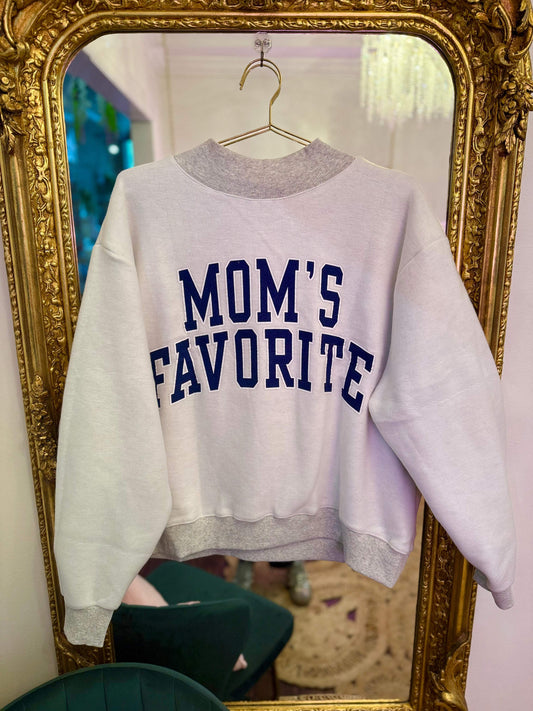 Reversible Dad & Mom's Favorite Mock Neck Sweatshirt
