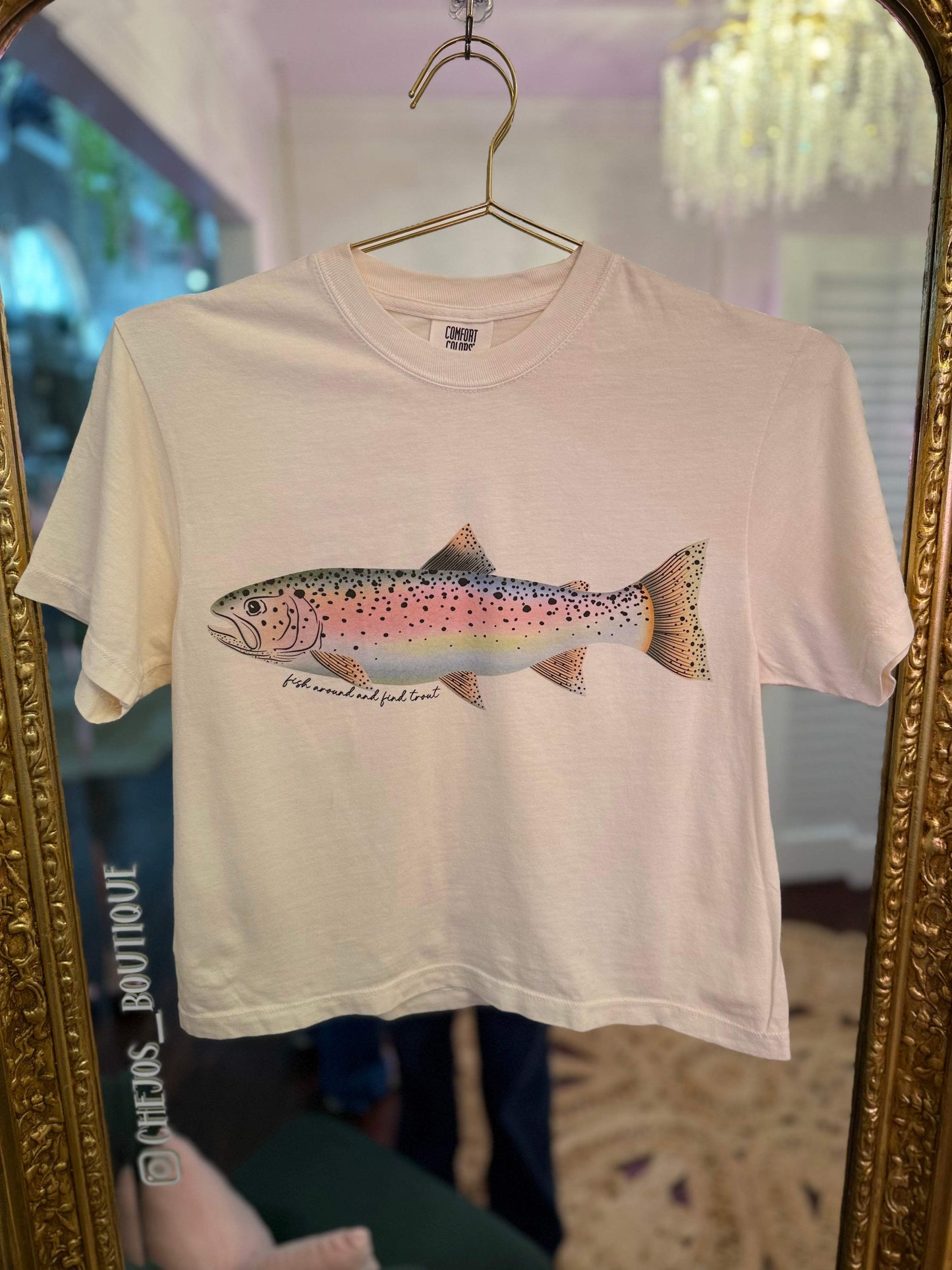 Fish Around & Find Trout Crop Top | PLUS SIZE AVAILABLE