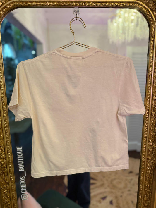 No Place Like Home Baseball Collage Crop Tee