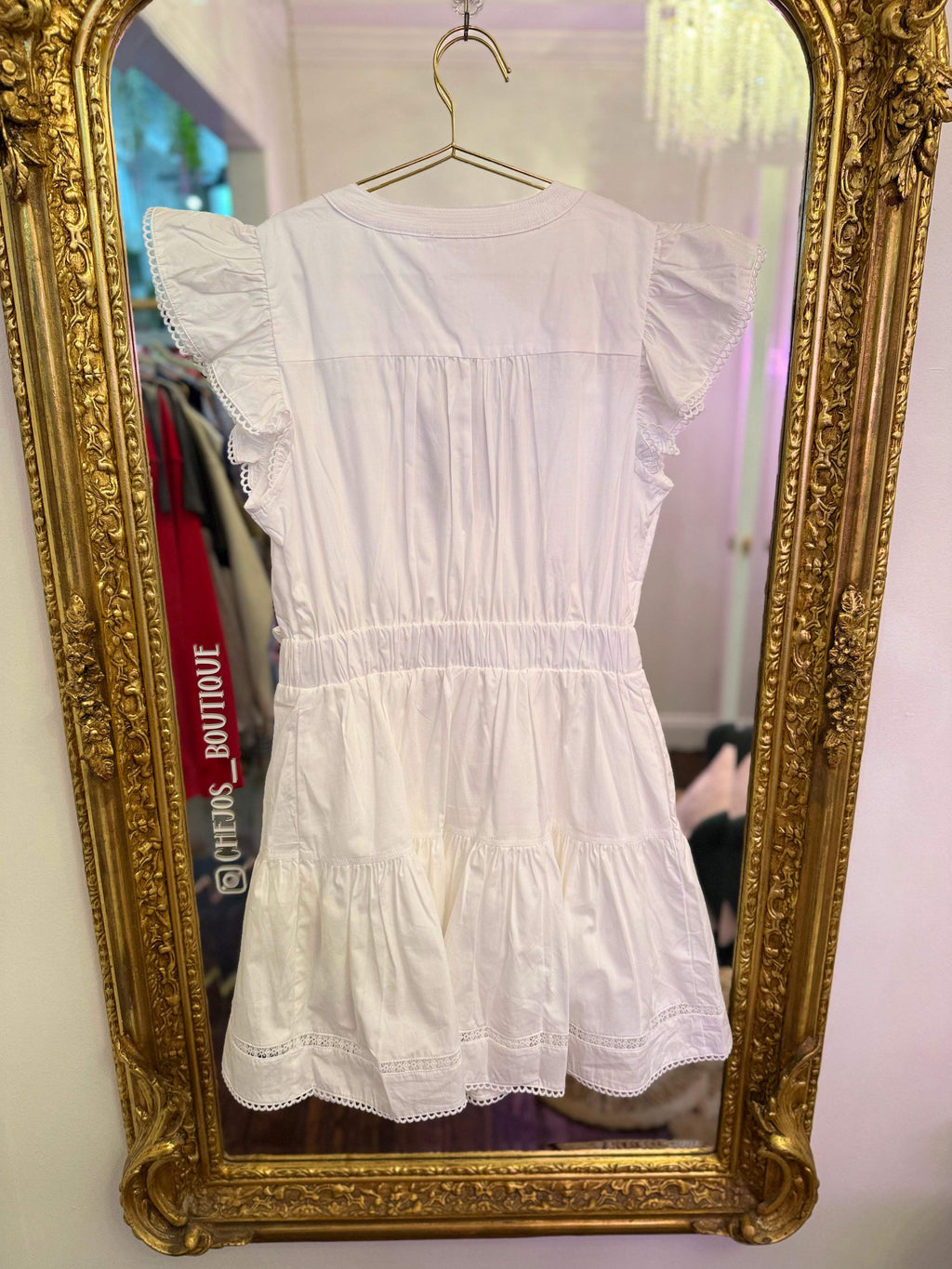 Kensley Lace Bow Detail Mini Dress