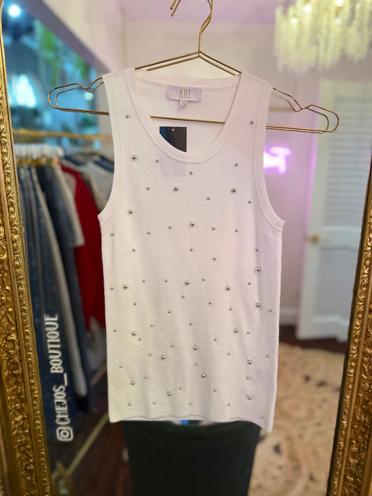 Sena Beaded Sweater Tank | Kut from the Kloth