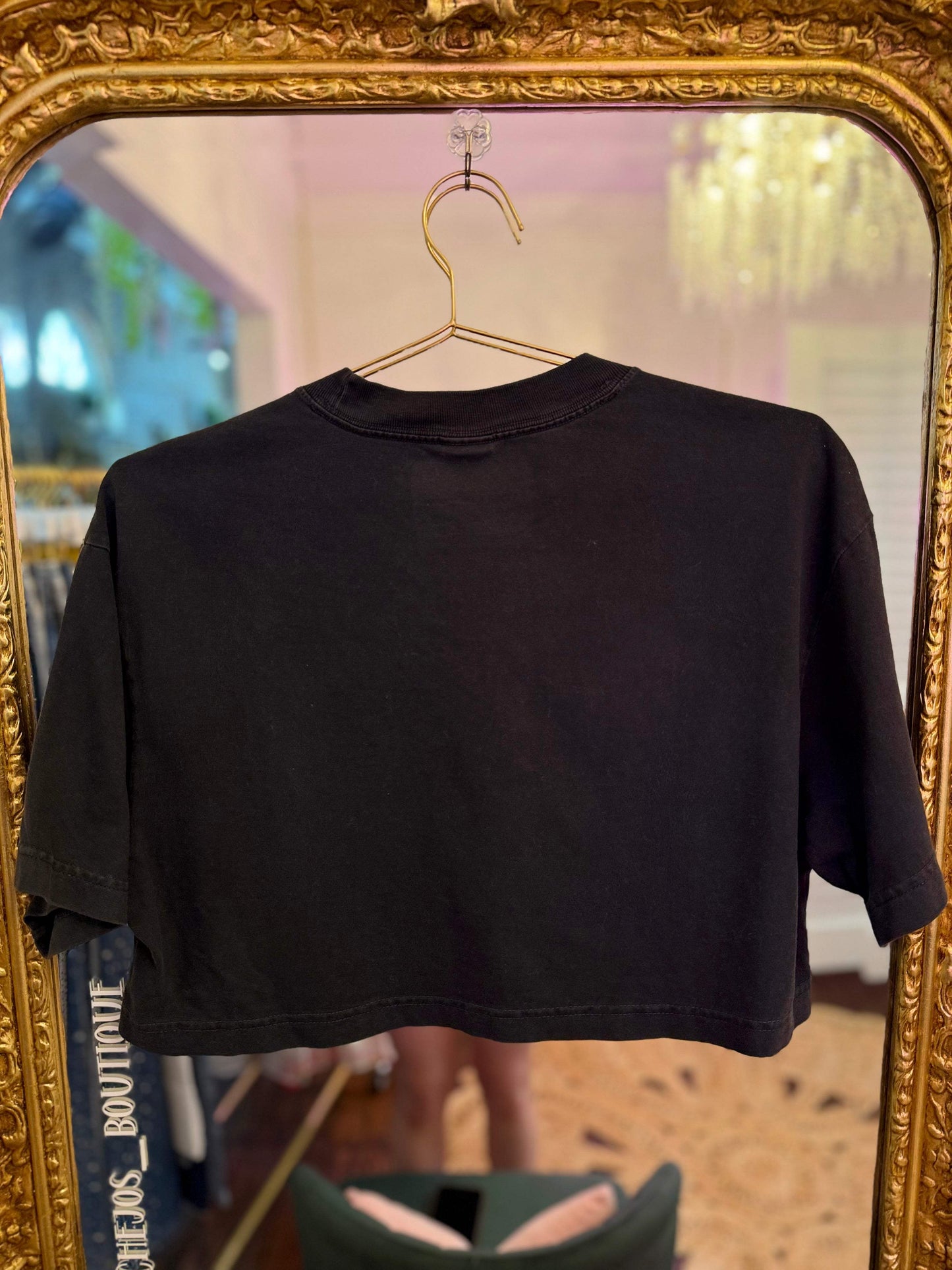 Texas Tech Black Heavyweight Cropped Tee