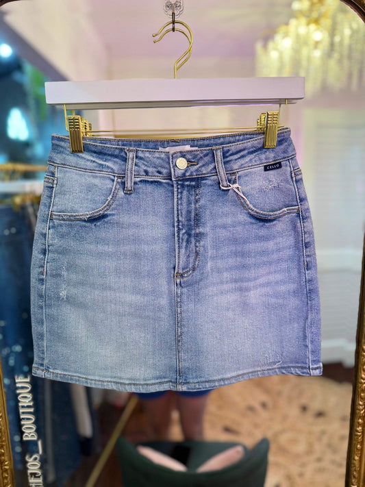 Florence Basic Mid Waisted Mini Skirt