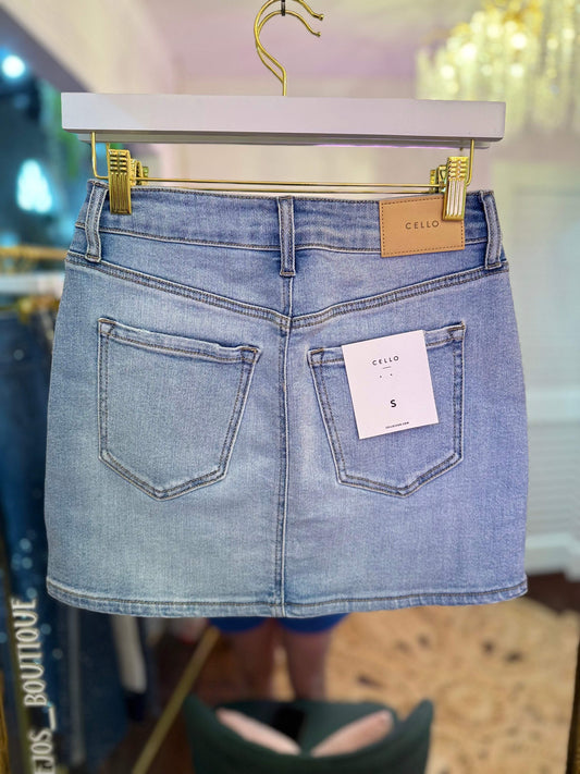 Florence Basic Mid Waisted Mini Skirt