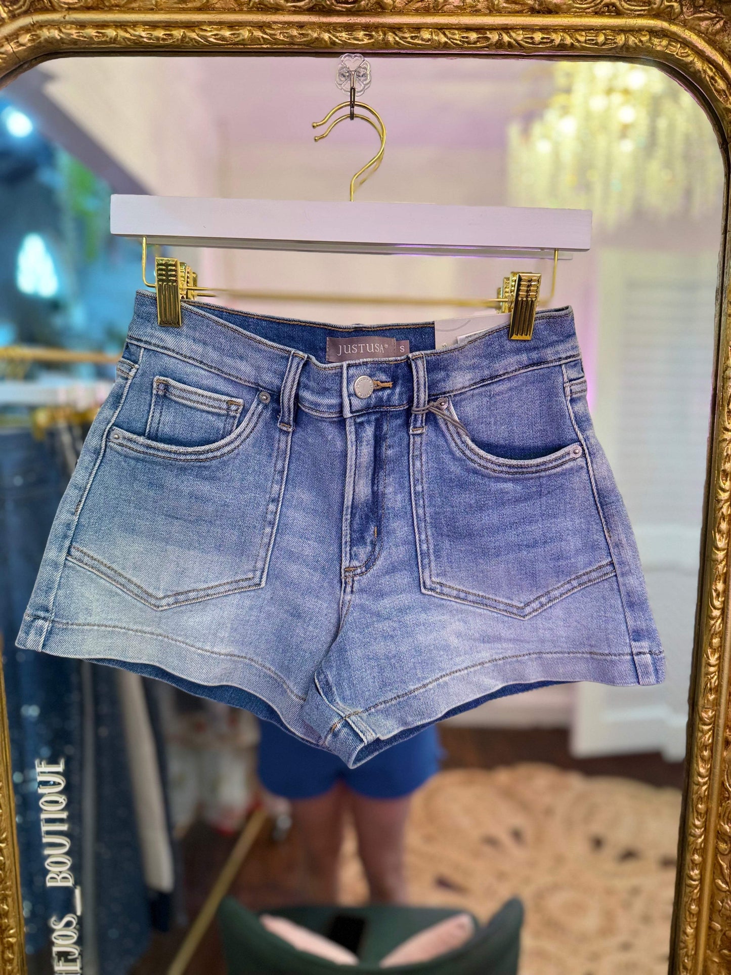 Western Pocket Denim Shorts | JBD
