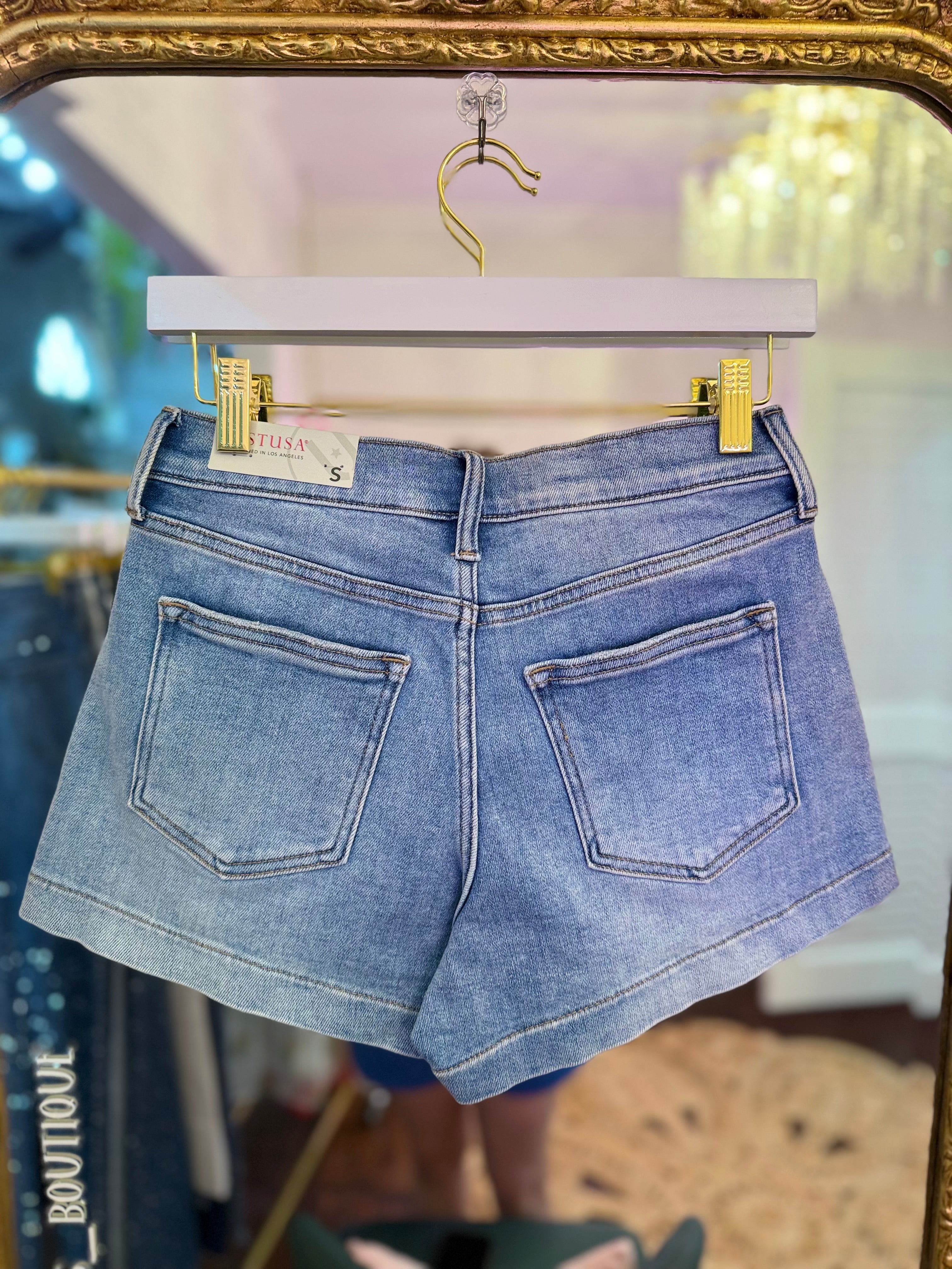 Kendra Hemmed Denim Short | JBD