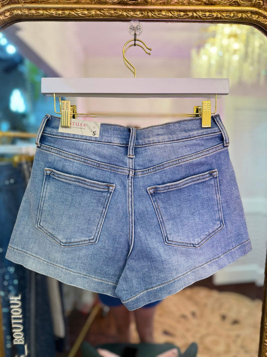 Kendra Hemmed Denim Short | JBD