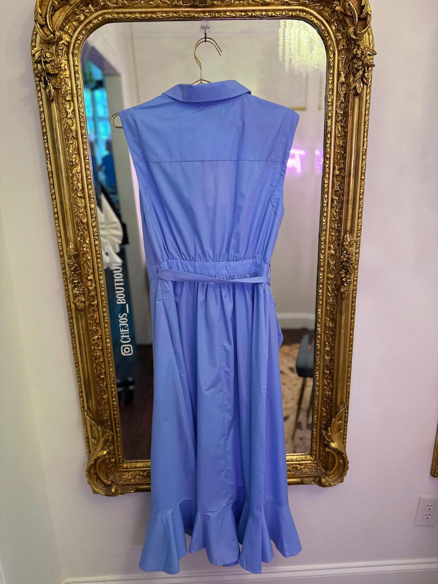 Cassie Sleeveless Wrap Midi Dress