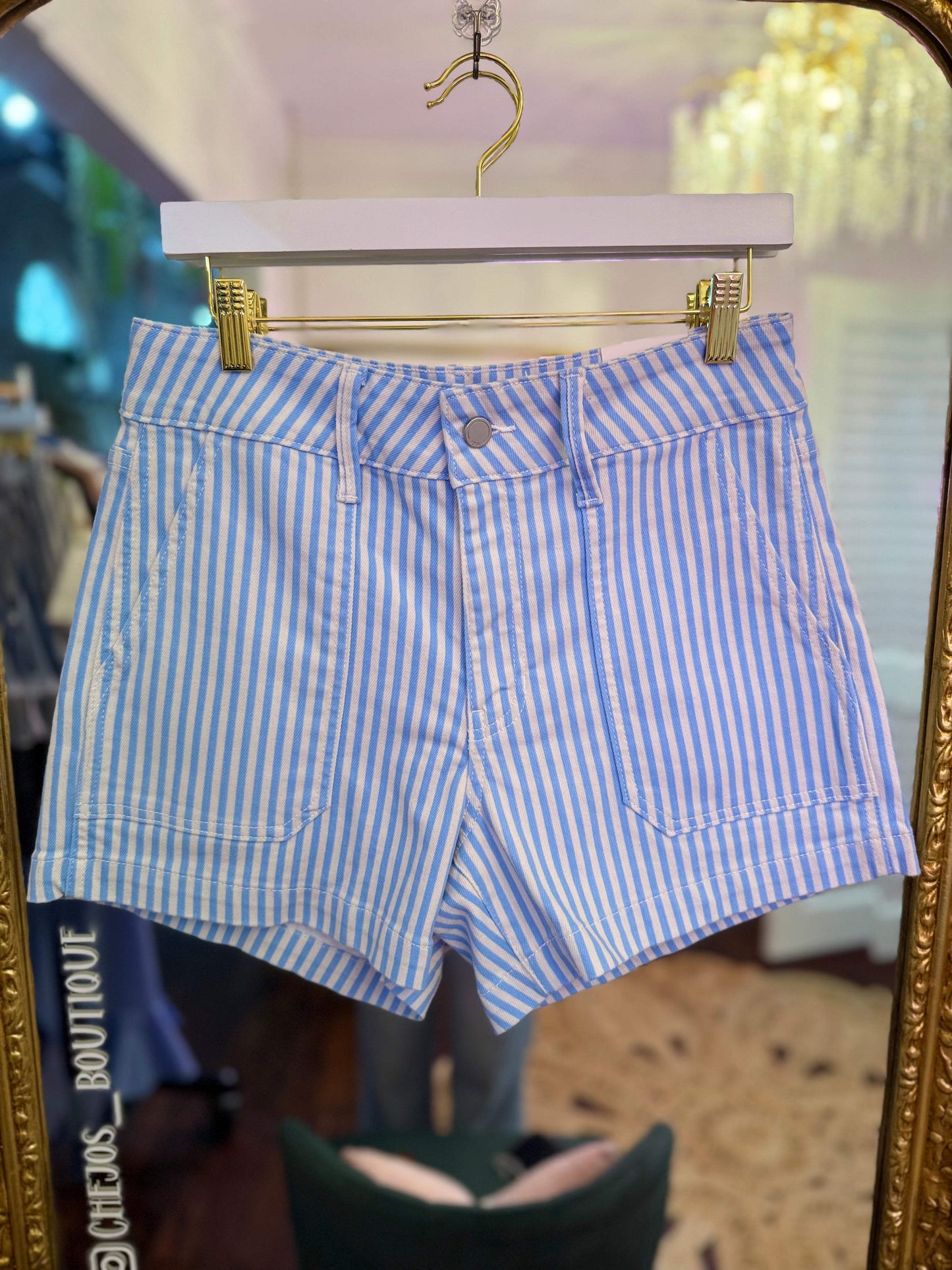HR Utility Cargo Striped Shorts | JBD