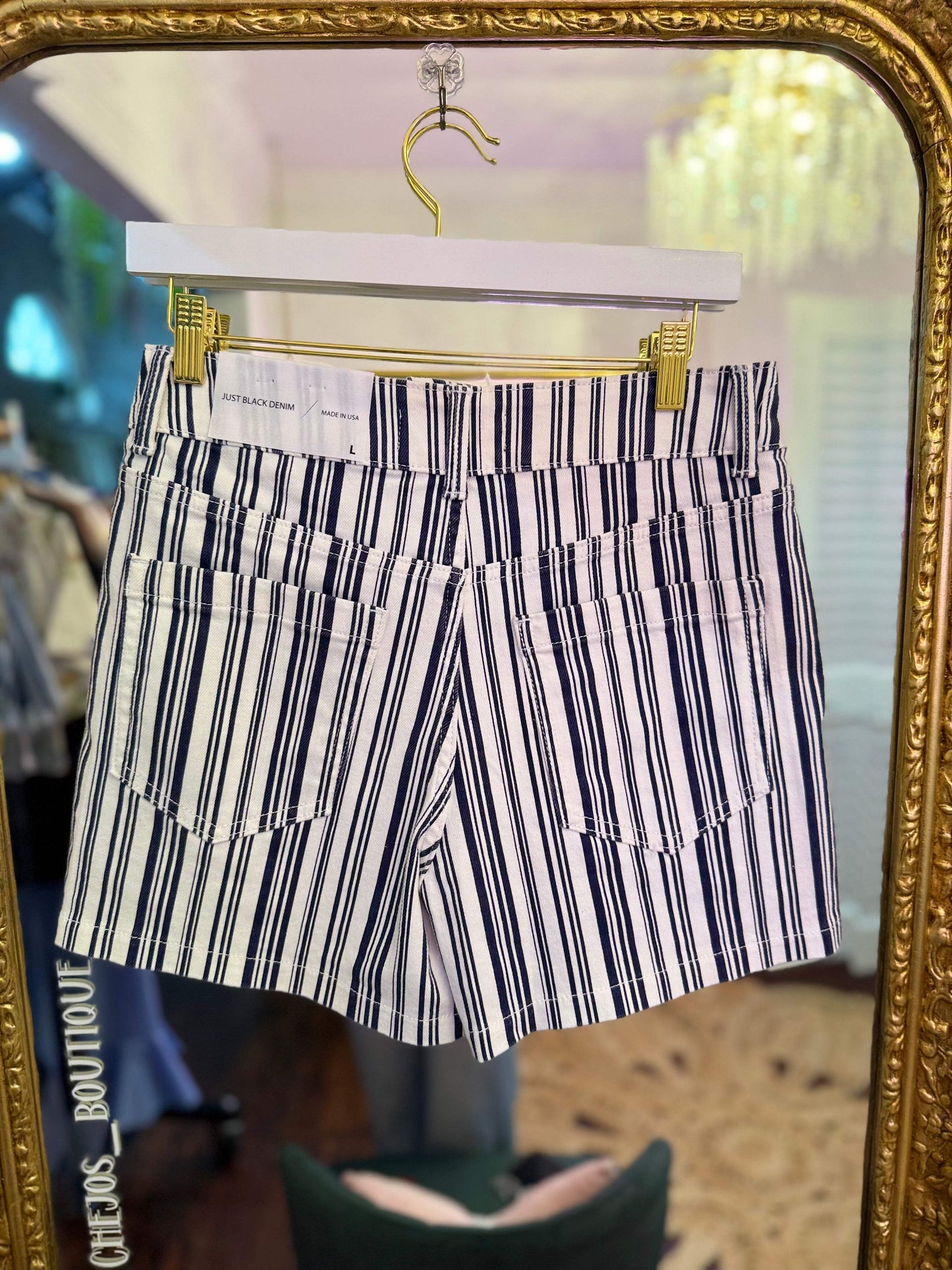 HR Utility Cargo Striped Shorts | JBD