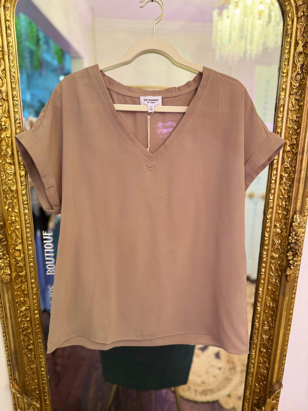 Lydia Solid Woven Top