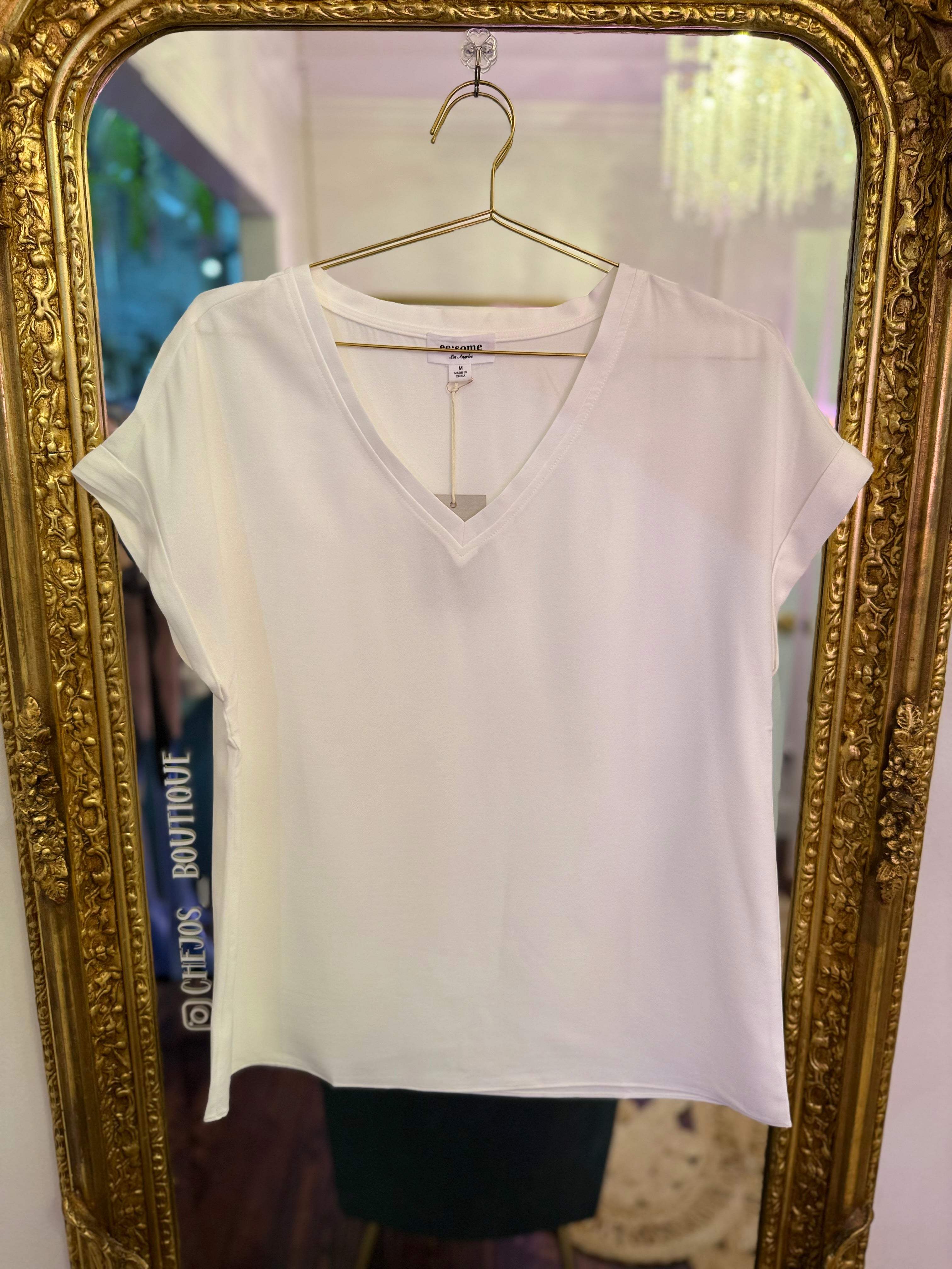Lydia Solid Woven Top