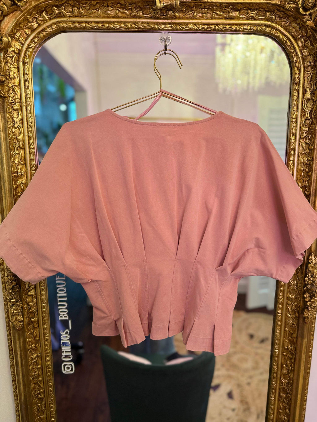 Amirah Pleated V-Neck Top