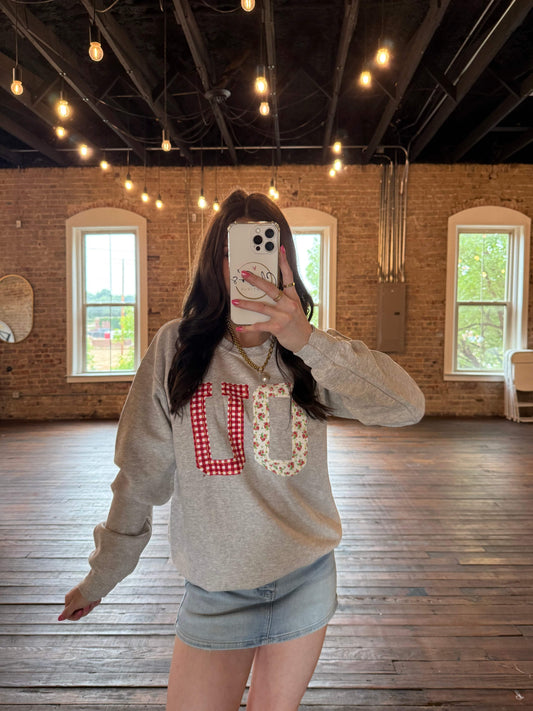 OU Sooners Quilted Puff Ink Sweatshirt | PLUS SIZE AVAILABLE