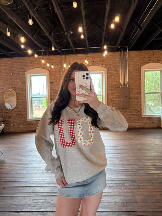 OU Sooners Quilted Puff Ink Sweatshirt | PLUS SIZE AVAILABLE