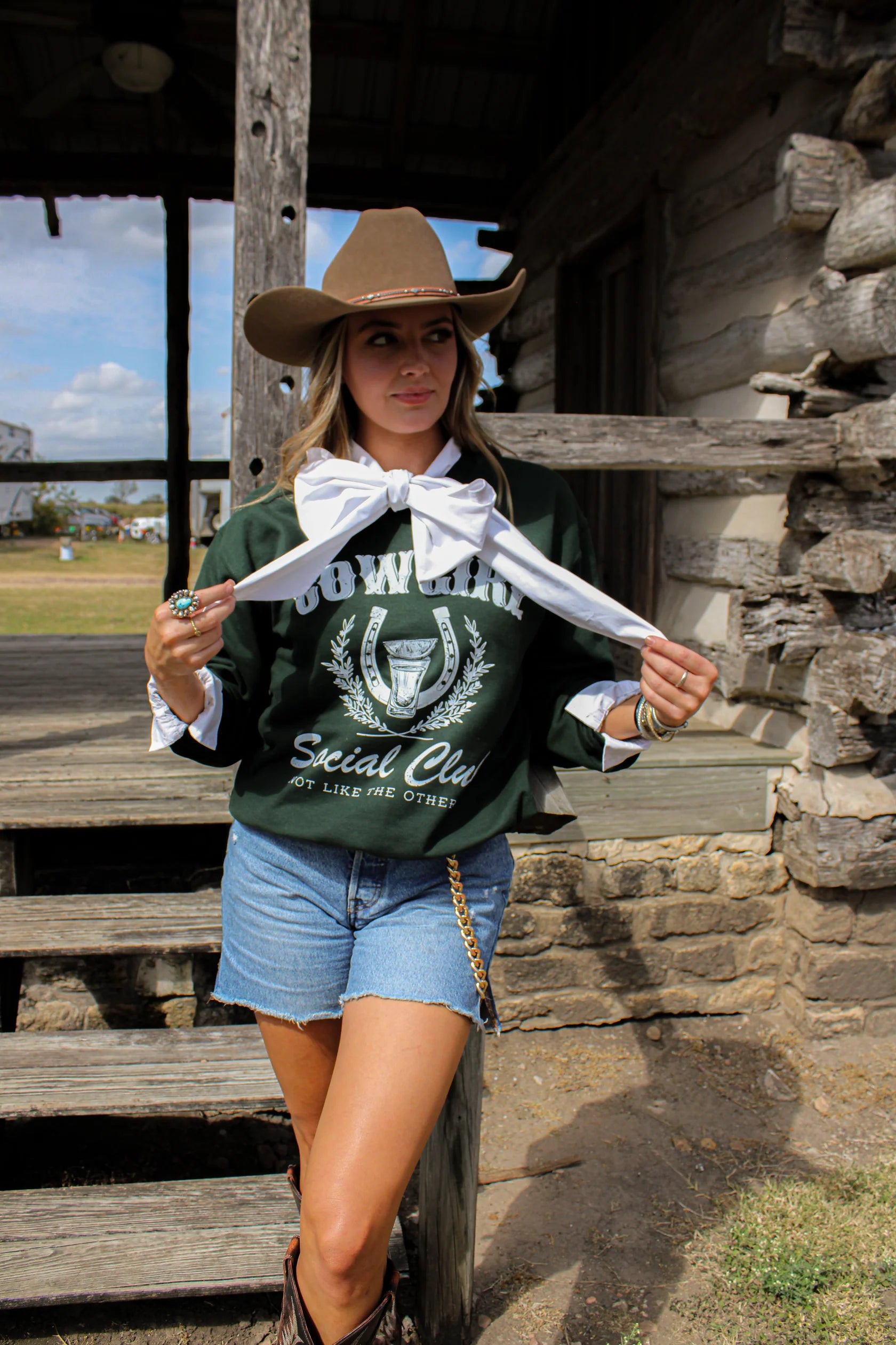 Cowgirl Social Club Crewneck | PLUS SIZE AVAILABLE